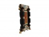 Decorative Wooden Wall Key Hook Antique Vertical - Brown (Brass Panel)